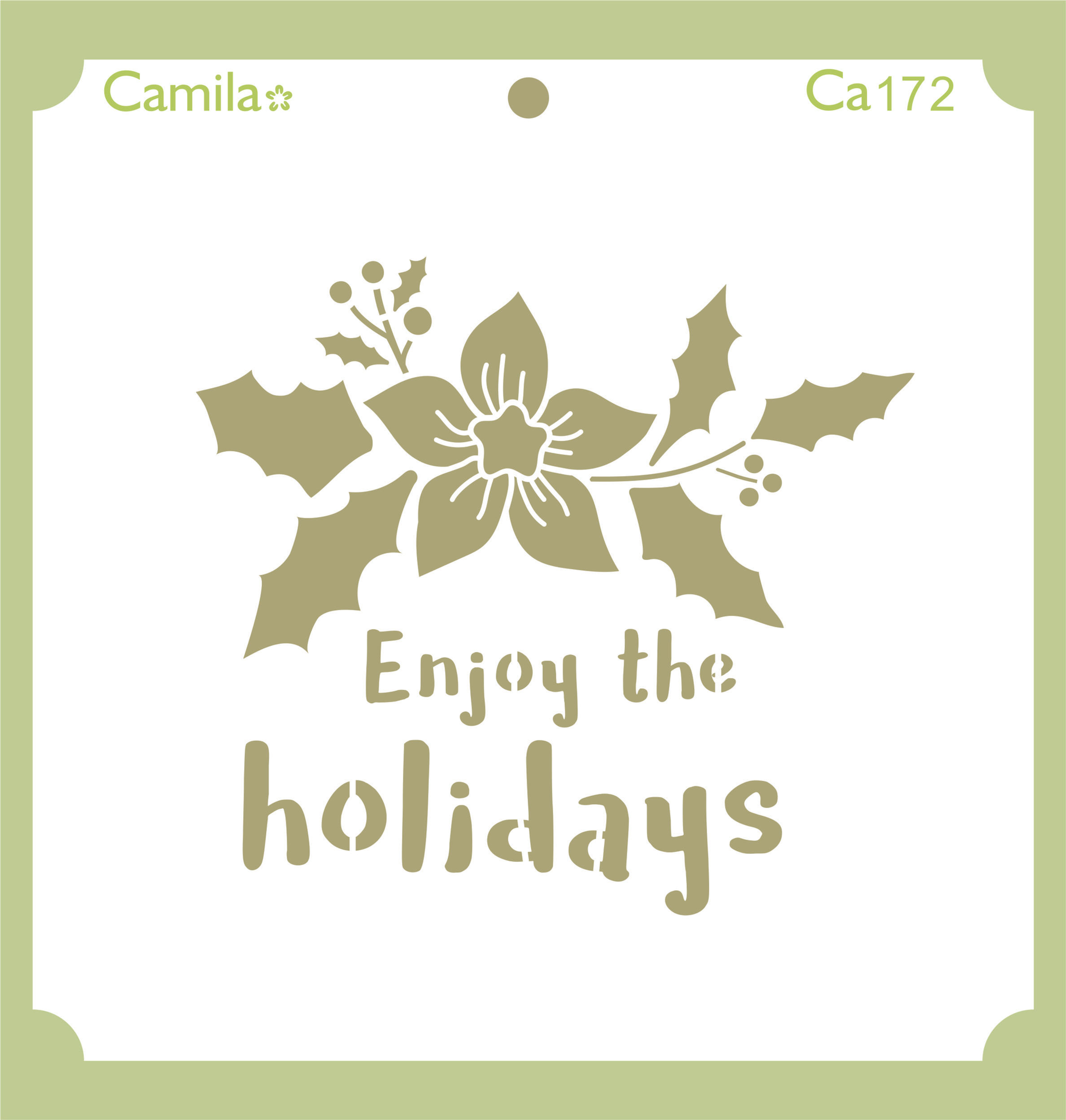 Stencil Camila Navidad Ca172