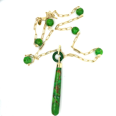Turquoise, tyrkys, náhrdelník, necklace, gold, diamonds, zlato, diamanty