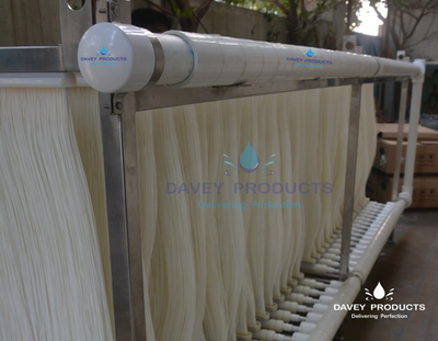 PVDF hollow fibre MBR module