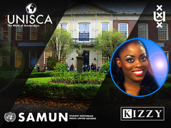 Kizzy at the UNISCA/ SAMUN event
