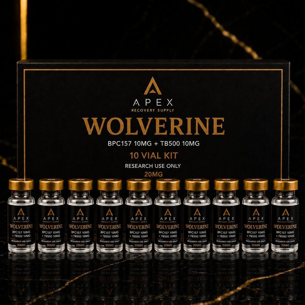 WOLVERINE 20MG (BPC157 10MG+TB500 10MG) *10 VIALS