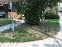 corner lot before