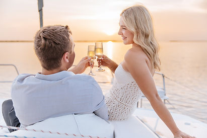 Romantic sunset boat ride in the Florida keys