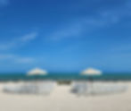 Umbrellas at Beach Ceremony