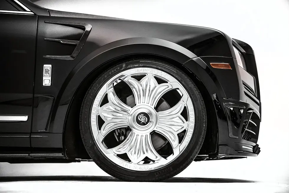 Chrome Hearts Rolls Royce Cullinan Rims. Courtesy of Drake x Chrome Hearts.