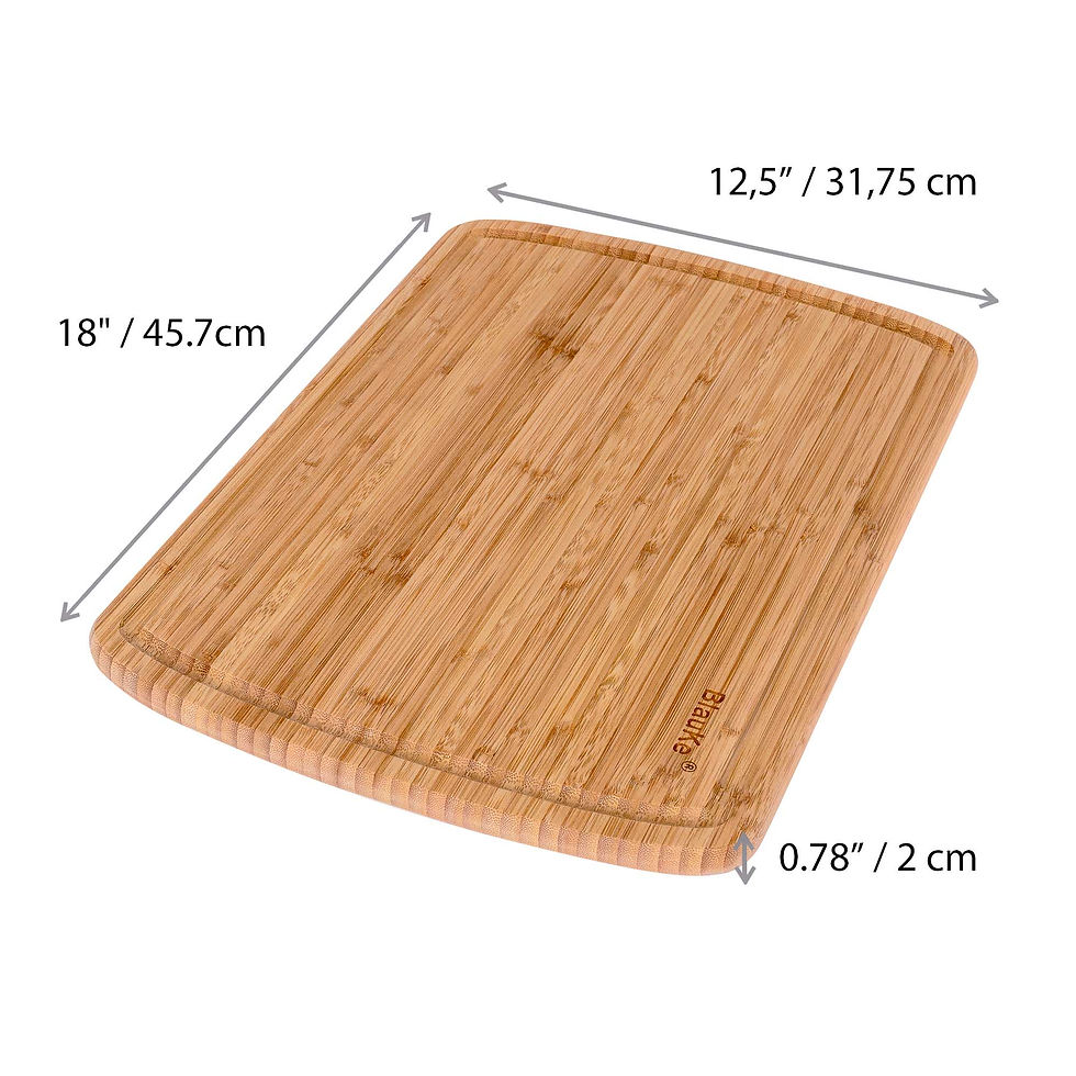 Thumbnail: Extra Large Wood Cutting Board 18x12 Inch - Butcher Block With Juice Groove