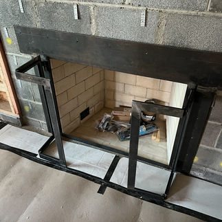 Fireplace door installation