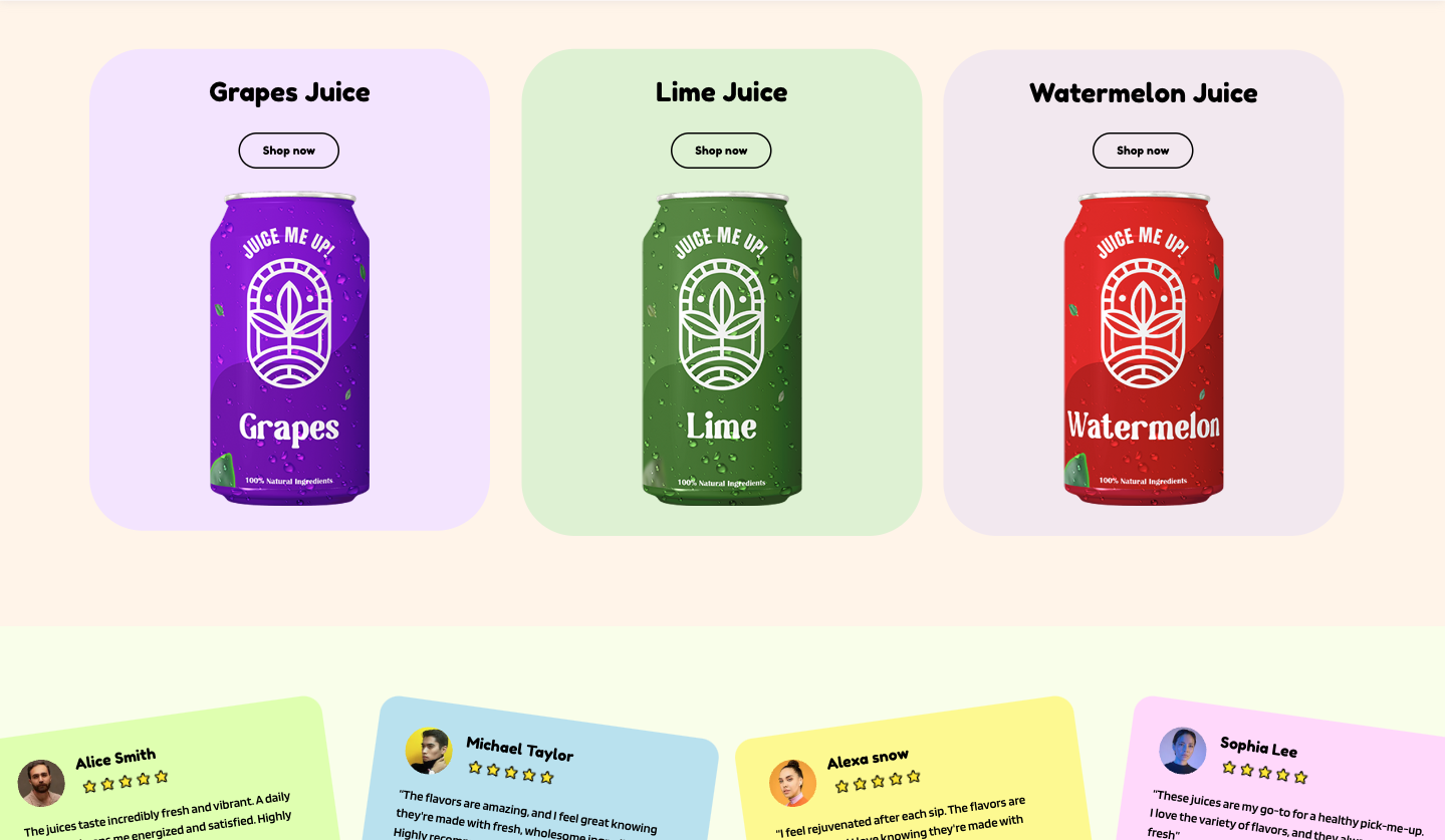 Colorful cans