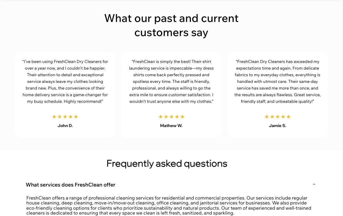Customers say