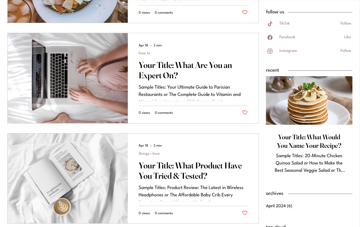 Blog & Follow us