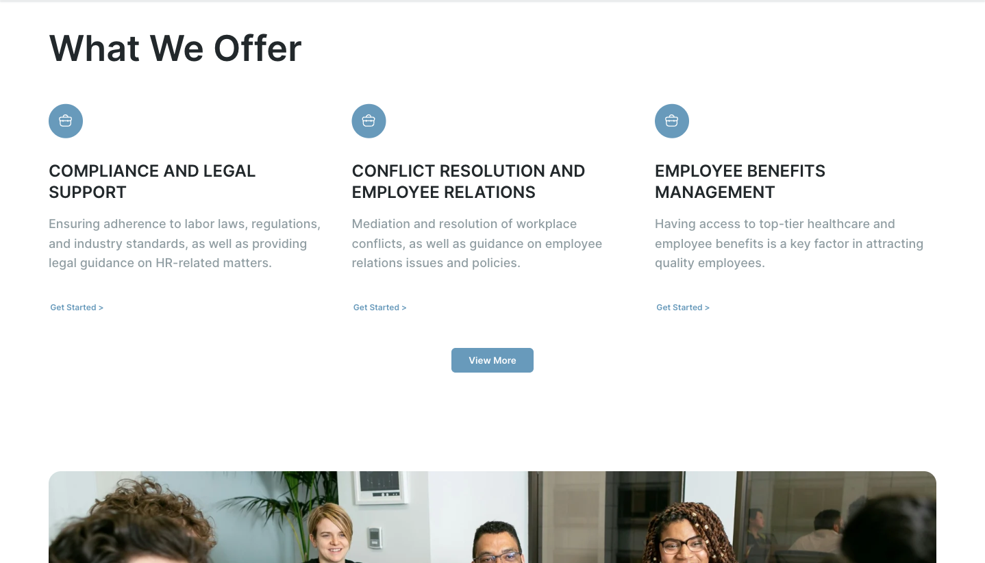 What we offer