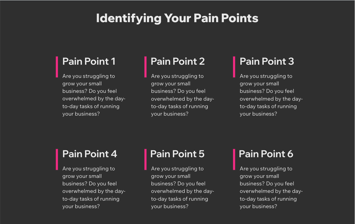 Pain Points