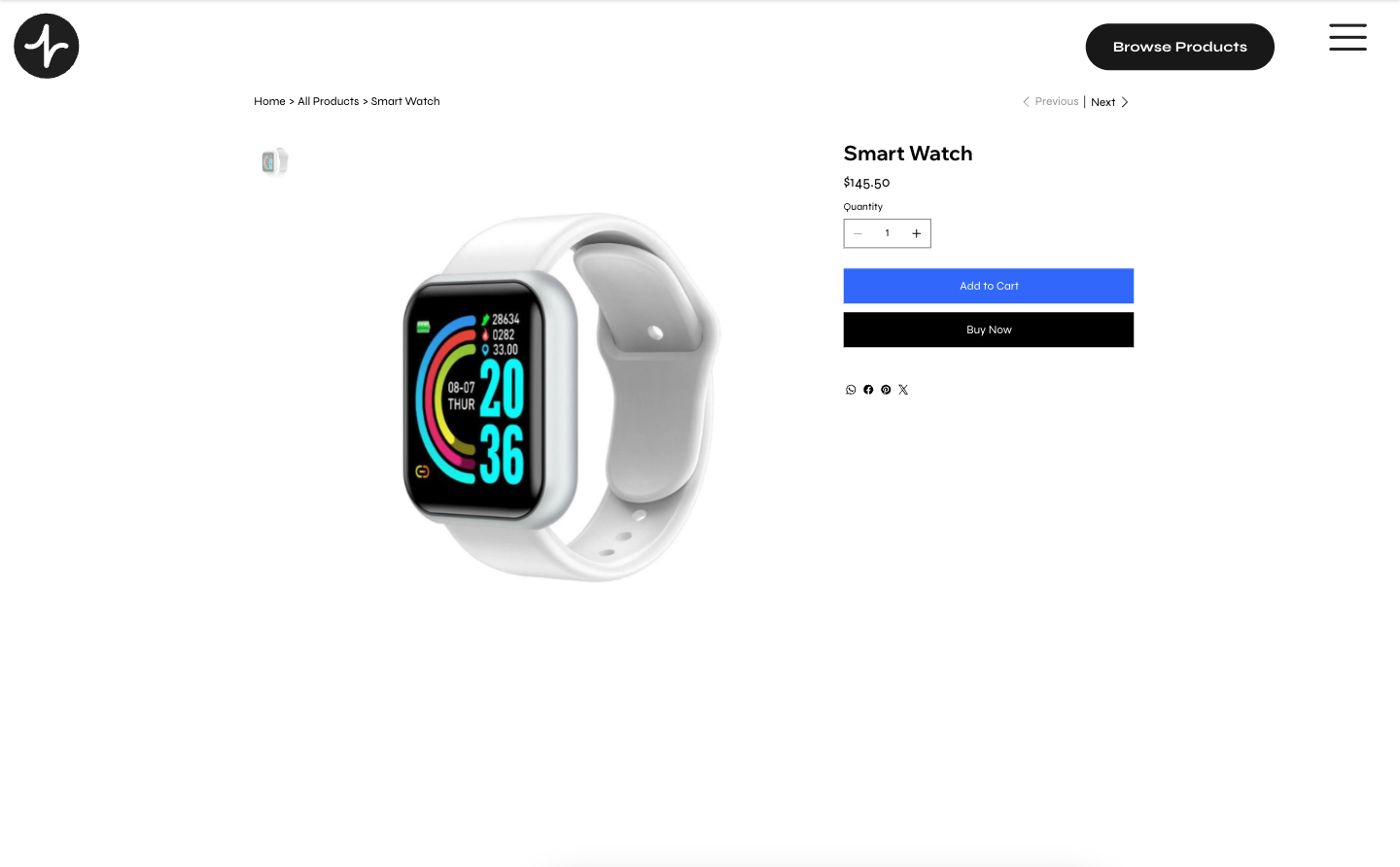 Product page