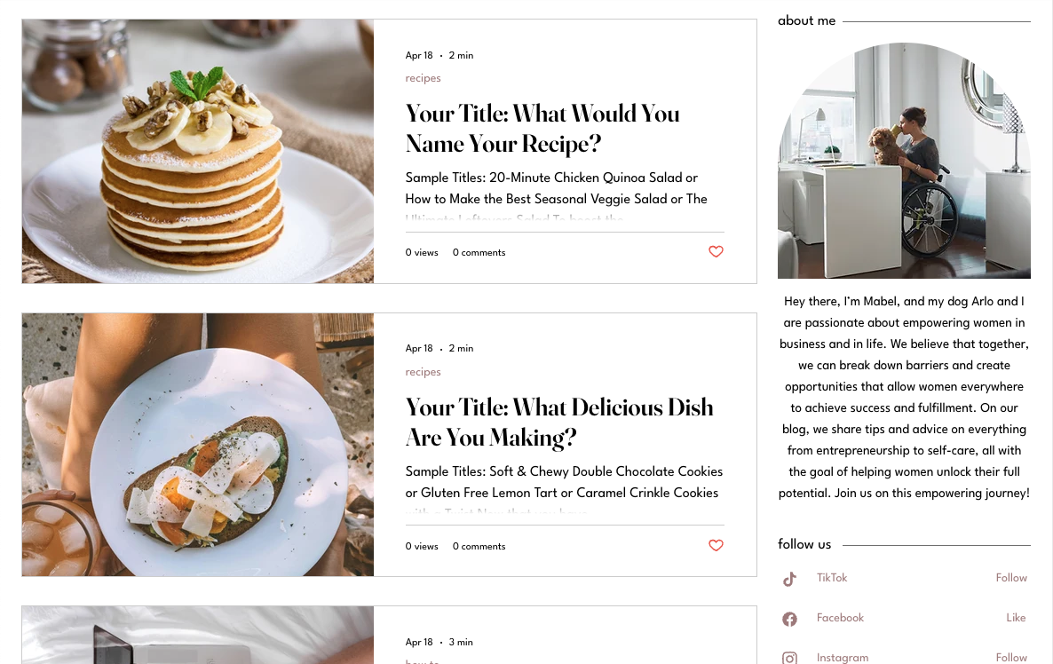 Articles & about me