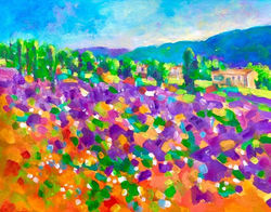 Purple Fields. Series "Serenity".