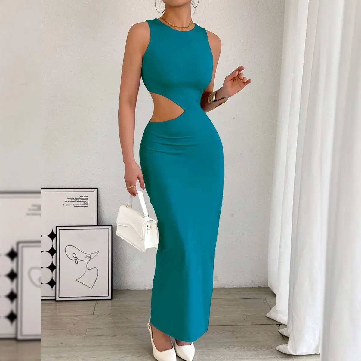 Robe longue asymétrique La Réunion 974