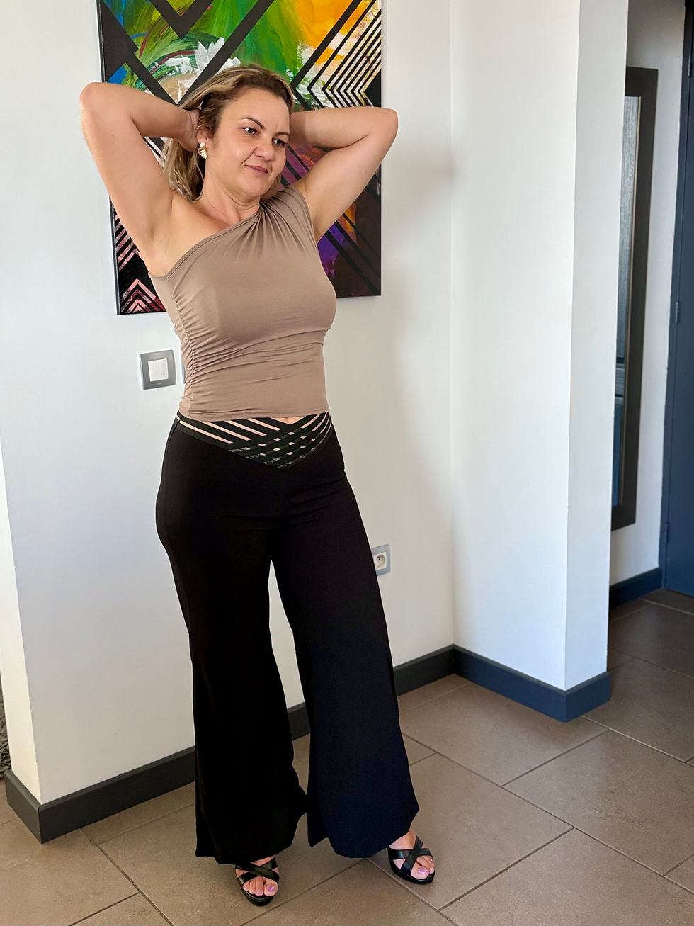 Pantalon décontracté large