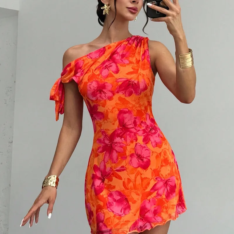 Robe courte "Pin-up Florale"