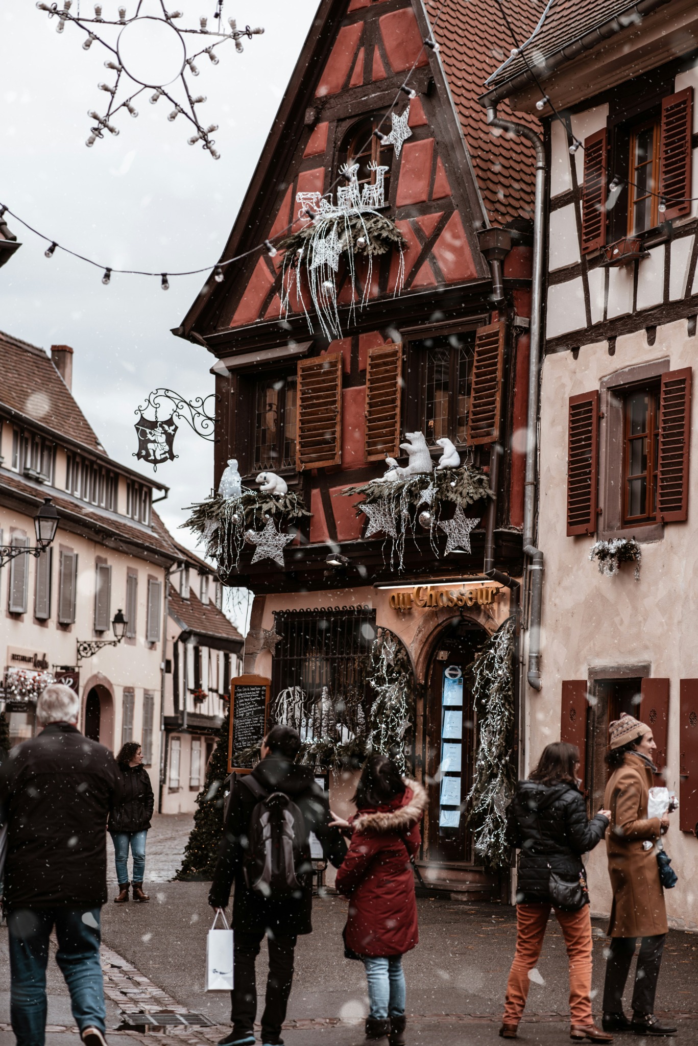 Alsatian village dressed for Christmas