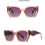 Miniature : Thick Square Eyeglass Frames Optical Lenses For Women Fashion Blue Colorful Deco