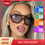 Miniature : Vintage Square Sunglasses for Women Men Thick Frame Double Bridges Eyewear Femal