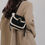 Miniature : Lamb Wool Women Bag Retro Crossbody Bag for Women Versatile Cute Purse and Handb