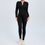 Миниатюра: Women Sportwear Yoga Jumpsuit Zip Long Sleeve Back Open Outfit Fitness Tracksuit