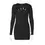 Миниатюра: Sexy Wrap Chest Low-cut V Neck Folds Slim Bodycon Dress Women Long Sleeved Solid