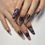 Miniature : y2k Nails Five-pointed Star Pattern False Nails Halloween Style Long Coffin