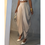 Miniature : New High Waisted Loose Pleated Casual Pants Women Irregular Hem Comfortable Stre