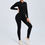 Миниатюра: Women Sportwear Yoga Jumpsuit Zip Long Sleeve Back Open Outfit Fitness Tracksuit