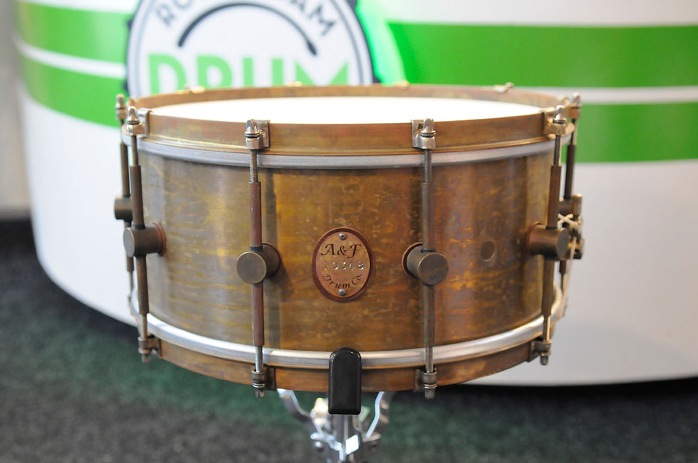 A&F Drum Co. 14x6.5 Raw Brass