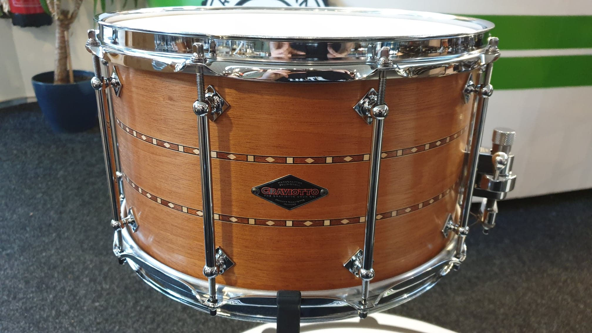 Craviotto 14x8 Mahogany w/ Double walnut inlay