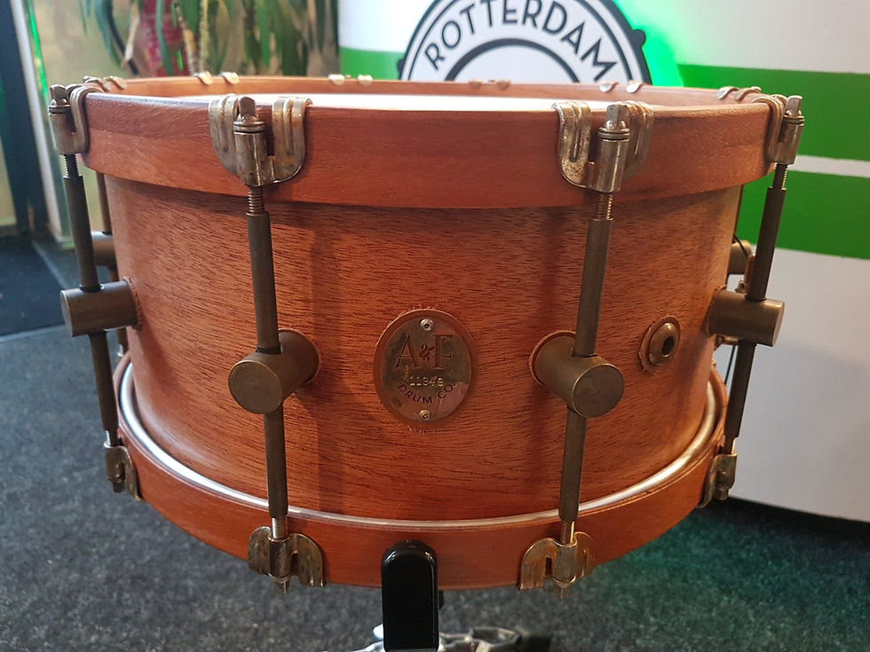 A&F Drum Co. 14x7 Mahogany w/ Mahogany hoops