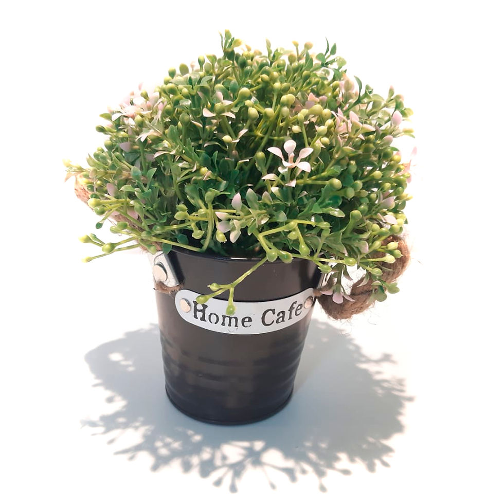 Miniatura: ARREGLO FLORAL LATA NEGRA