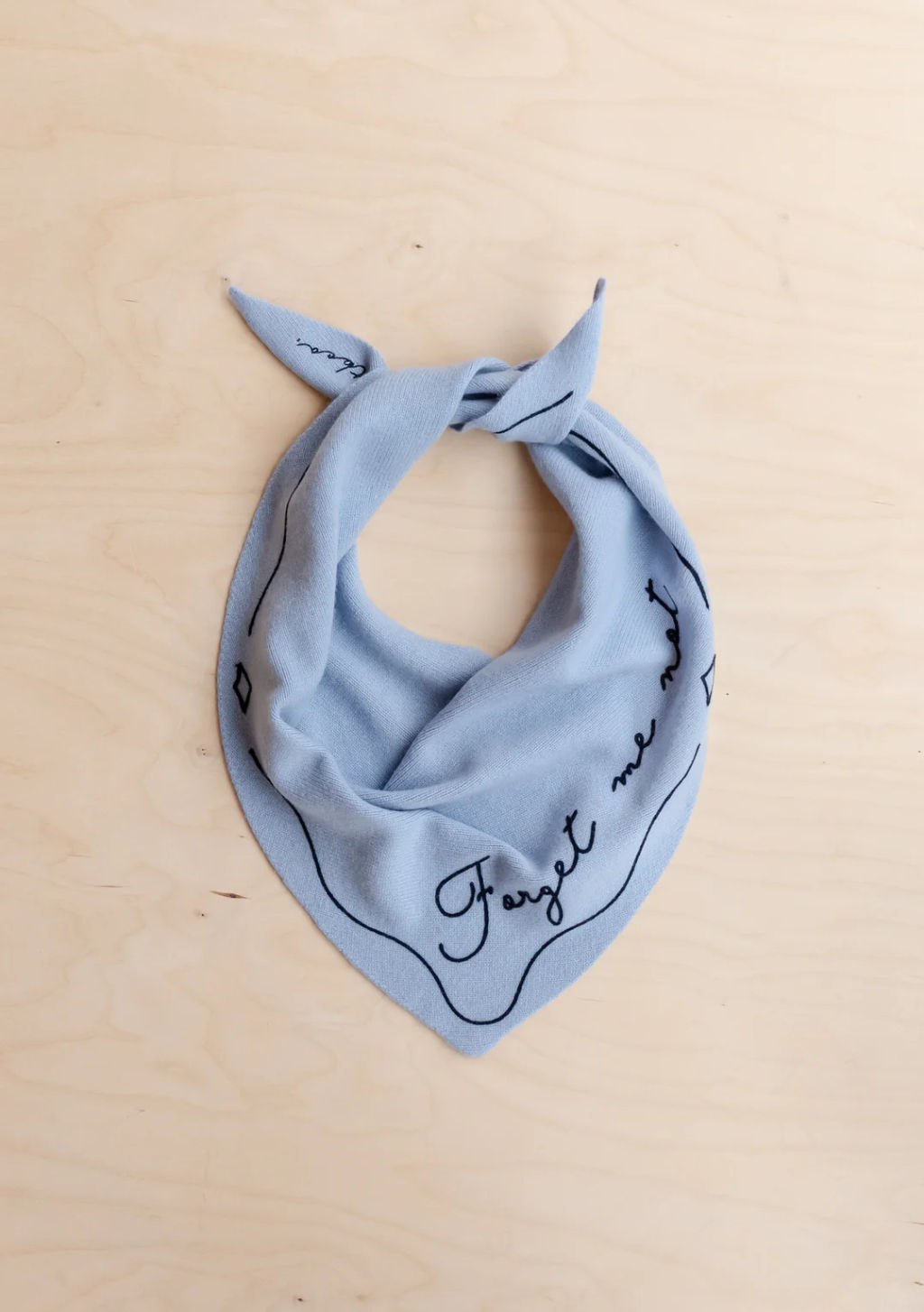 TBCO Forget Me Not Triangle Scarf