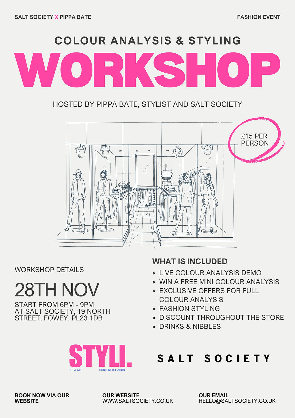 Colour Analysis and Styling Workshop