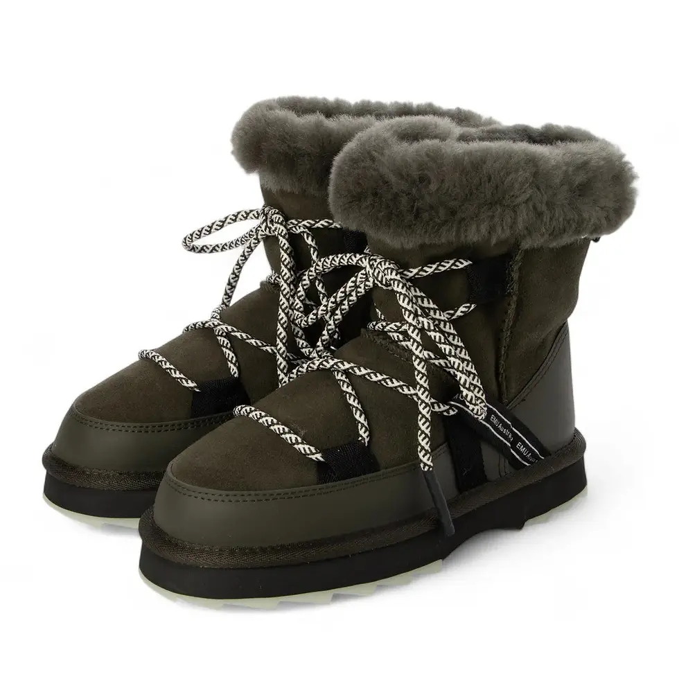 Emu Blurred Dark Olive Boot