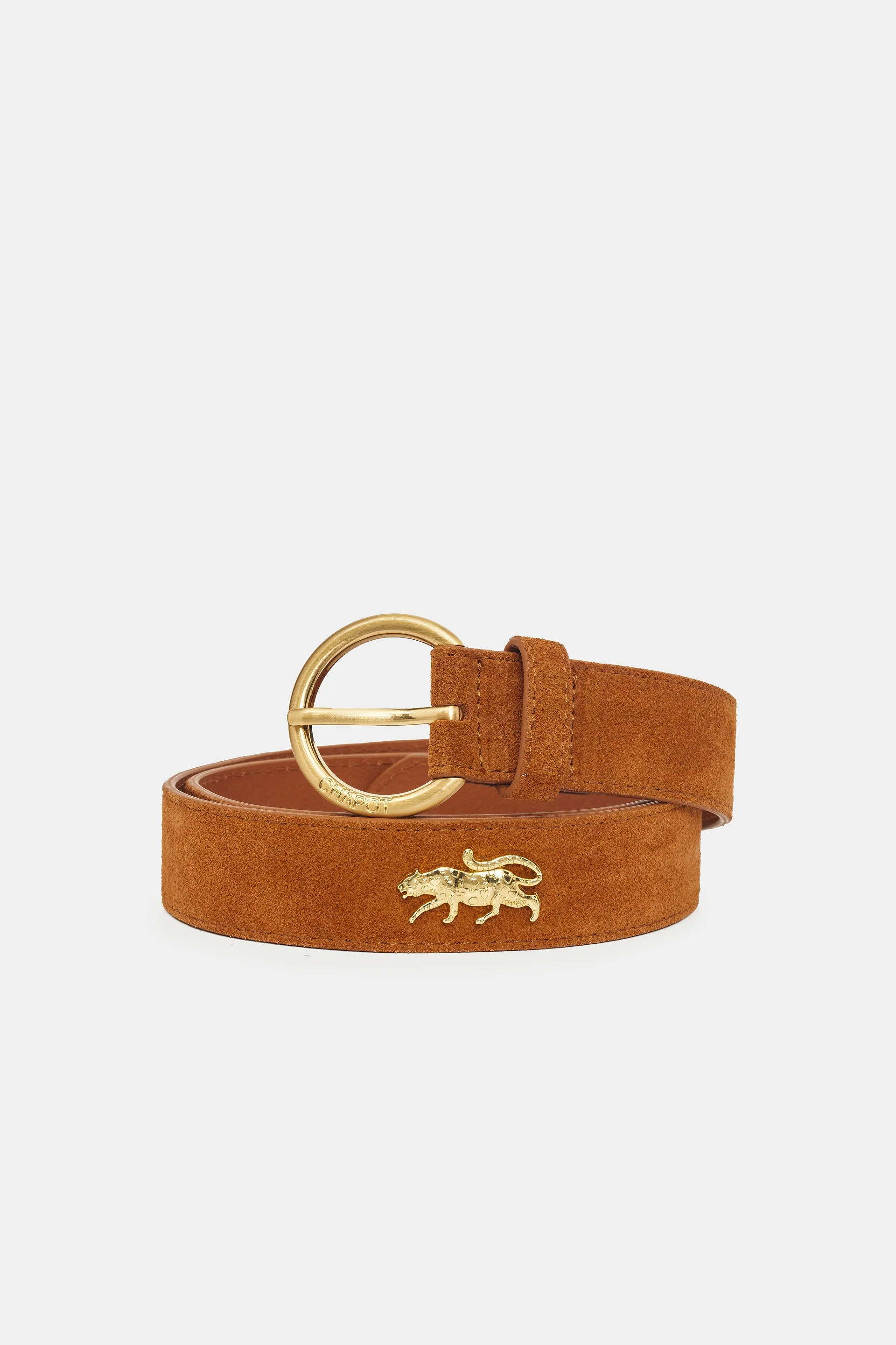 Fabienne Chapot Tan Leopard Belt 