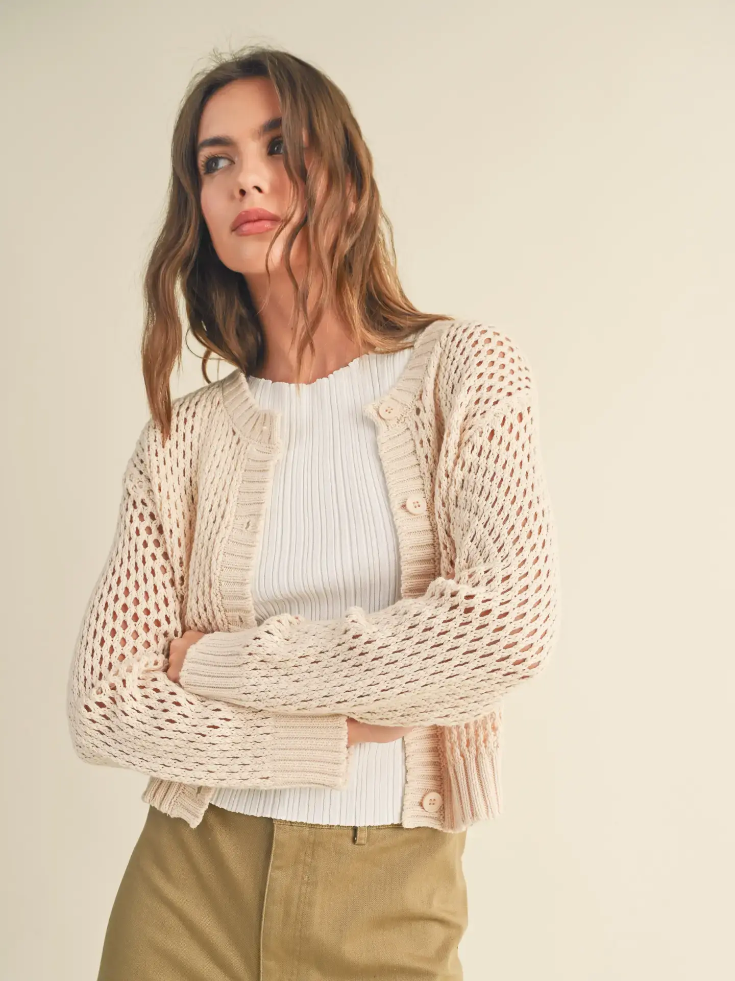 Crochet Knitted Cardigan