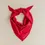 Thumbnail: TBCo Small Red Merino Wool Triangle Scarf