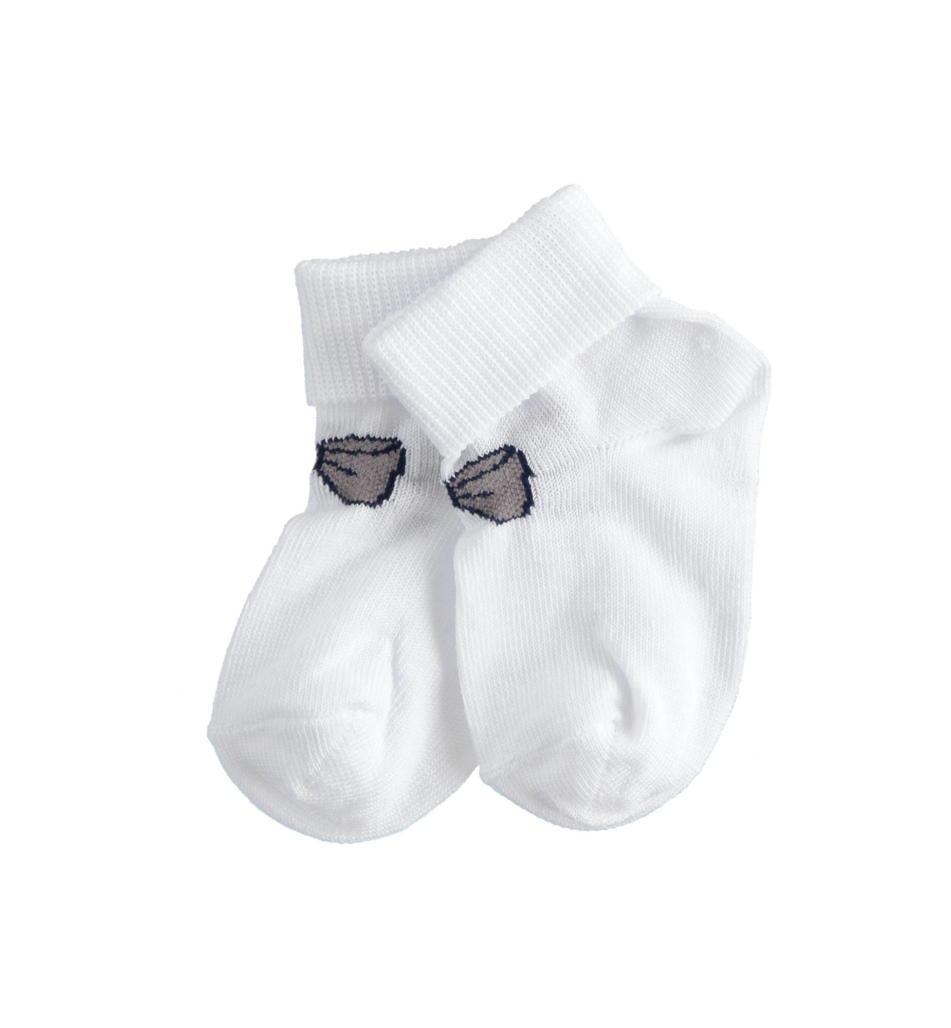 Eleganti calzine per neonato in cotone