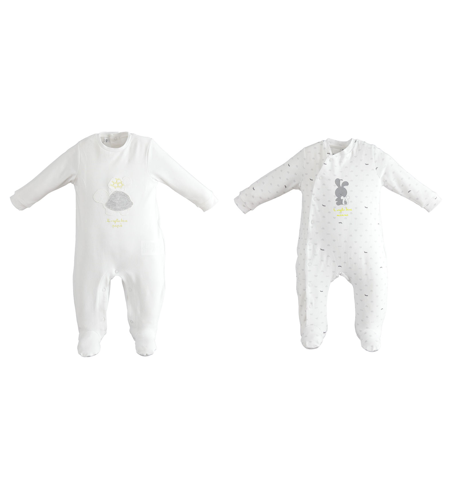 Tutina intera con piede bipack modello unisex