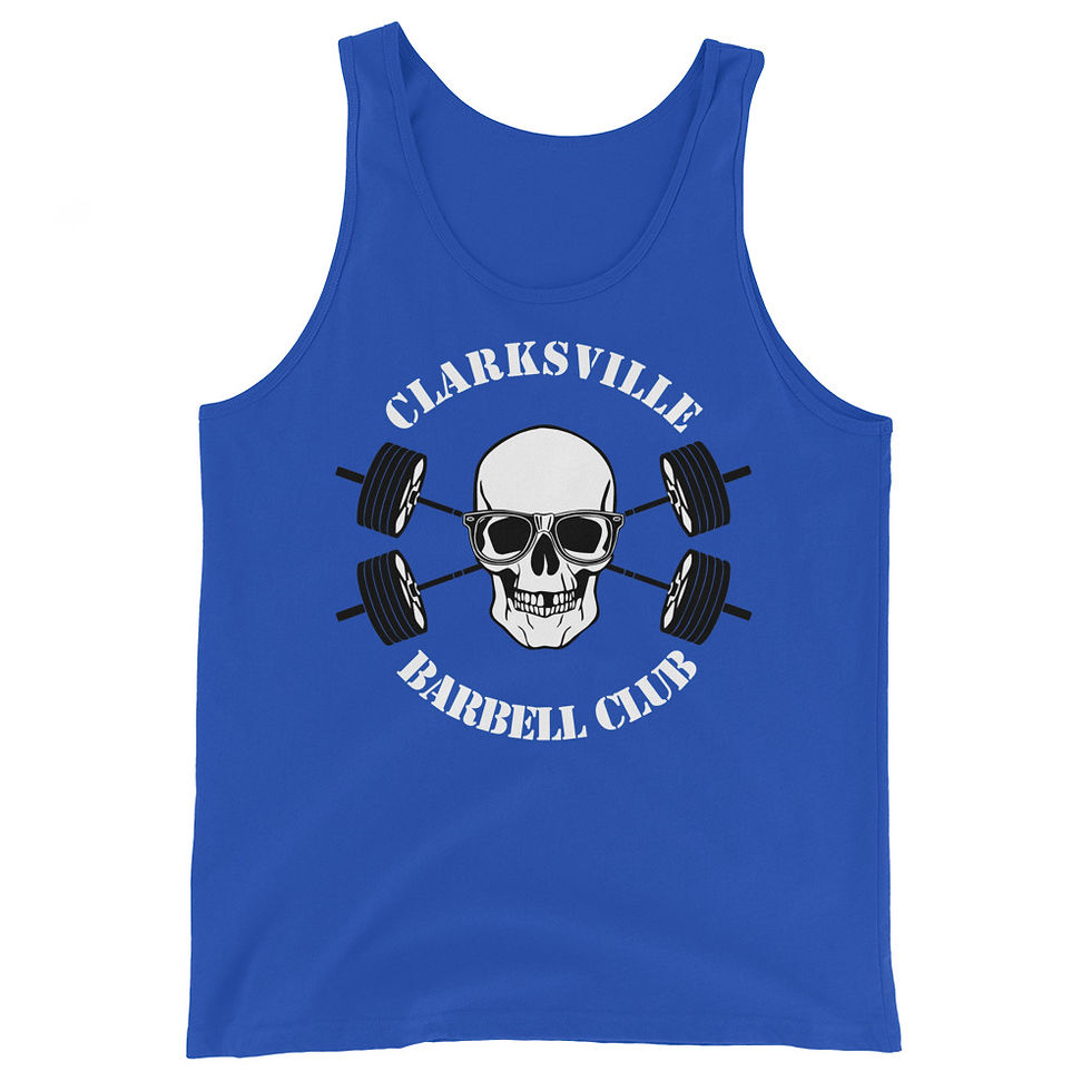 Thumbnail: Clarksville Barbell Club Unisex Tank Top