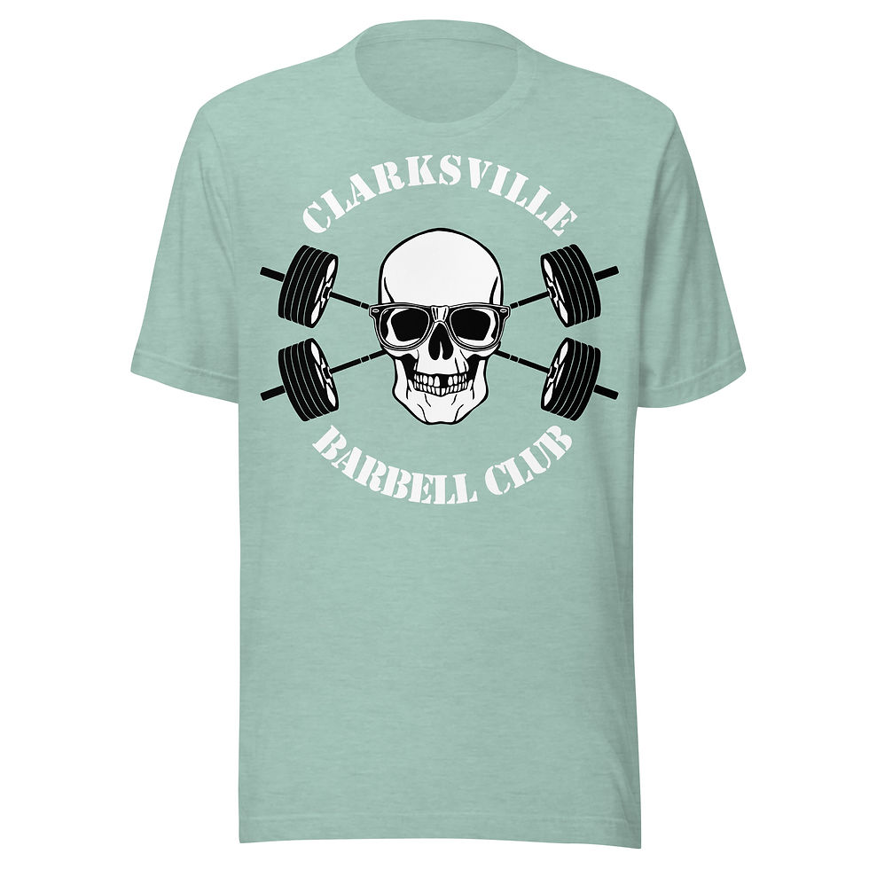 Thumbnail: Clarksville Barbell Club Unisex t-shirt