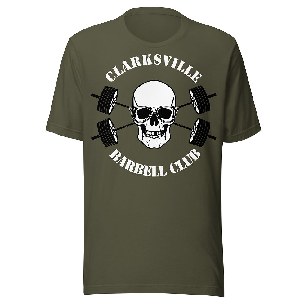 Thumbnail: Clarksville Barbell Club Unisex t-shirt