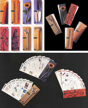 Do It! ganged strip.jpg
American Institute of Graphic Arts (AIGA):
❖ Do It! – Selected One of the 50 Best Books
Saved the publisher $70 thousand dollars on printing fees, and simultaneously delivered 8 finished products 2 months ahead of schedule.
How-to couldn’t be easier! Eight detailed how-to books with step-by-step instructions, containing color illustrations and photographs. These books can fit in your pocket, and simply be used on the job by sliding the pages sideways.
Results:
The Cover and Interior Design for the Do It! Series was a success, and was awarded the coveted American Institute of Graphic Arts (AIGA) Selection of One of the 50 Best Books of the year including Cover & Interiors. This annual AIGA competition recognizes the best of book and book cover design from around the world. This book series is an established and documented piece of cultural and historic notoriety.
Project:
Designed and produced Covers and Interiors for Do It! a Series of 8 individual books by Redefinition, Inc. and Staff for publisher Chronicle Books. 2 x 7 x 2-inch, 4-color, 1 PMS Spot-color, 111-116 pages containing over 1,200 color illustrations and color photographs, drilled at the bottom left, and fastened with a grommet.
The project had to be “outside the box” for publisher Chronicle Books, and had to ensure the finished product deliverables were the concept envisioned.
Prioritized multiple tasks while juggling eight book designs and production simultaneously, developing efficiencies to produce, scan and color over 1,200 original hand-drawn illustrations.
The finished product paper stock was cold press, heavy card stock to be printed on a sheet fed printing press. The printer required that all eight configured books (consisting of a total of 928 pages), on 116 plates, be ganged side-by-side, due to bleed and trim size of finished product.
The finished product required the trimmed pages to be assembled MANUALLY, Individually Drilled, and the Grommets Placed by Hand. (However, they were shrink-wrapped mechanically. – Ha Ha!)
Do It! Series Titles: Do It! House Hold Emergencies, Do It! Efficient Housecleaning, Do It! Grow Great Annuals, Do It! Start A Garden, Do It! Easy Bike Repair, Do It! Essential Car Care, Do It! Fix Your Plumbing, and Do It! Everyday Home Repairs.
Role:
Designer, Catherine Rawson (Guldemond) working in concert with Redefinition, Inc. and Staff for publisher Chronicle Books. Brainstormed and created design, feel and tone using original art created with design software that is now the Adobe Creative Suite. Utilizing Adobe Illustrator, Adobe Photoshop and QuarkXpress; TrueType and the Adobe Font Library to create original graphics, logos and branding. Designed, created and formatted master pages, style sheets, covers & interiors, layouts, spreads and BLAD’s. Identified and selected images, photographs and illustrations. Gathered scrap for illustration artist and illustrations, studio photographer and photo shoot’s. Wrote creative briefs, client briefs, printer briefs and vendor briefs. Worked in conjunction with studio photographer creating over 100 combined tools and materials shots. Worked in conjunction with Illustrator creating over 1K quickie photos and Polaroids. Prioritized tasks while juggling eight book designs and production simultaneously, developing efficiencies to produce, identify, size, scan and color over 1,200 original hand-drawn illustrations by Deborah Villegas at 4-color scanning house. Project Managed the production management, scheduling and organizing of text, image files, illustration files and layouts of chapters, sidebars and identifier’s with editor, writers, studio photographer and illustration artist. Interacted and worked closely with printer to produce finished product deliverables. Developed leadership skills, encouraged teamwork, built and maintained client relationships with various vendors and freelancers. Configured 8 books (consisting of a total of 928 pages), on 116 plates, ganged side-by-side. Conceptualized, developed, created, designed and produced a multitude of digital art for use in print (multimedia, web and broadcast) for finished product deliverables and materials consisting of a Series of 8 Novelty Trade Books, Covers & Interiors, Layouts, Spreads, Chapters, Sidebars, Illustrations, Photographs, BLAD’s, Copy Edits, Bluelines, Color Proofs, Packaging and Books touting the clients message. Text written in Word, dropped into QuarkXpress.
Keywords:
Do It! ganged strip.jpg, Creative Ideation, Creative Strategy, Concept Development, Visual Communication, Creative Strategy, Creative Direction, Brand Development, Key Messaging, Mission Statement, Corporate Branding, Corporate Identity, Corporate Design, Branding & Identity, Leadership, Teamwork, Communication, Problem Solving, Design, Graphic Design, Layout, Formatting, Typography, Color Theory, Illustration, Logo Design, Publishing, Campaigns, Branding, Magazines, Multimedia, Interpersonal Skills, Art Direction, Skilled Multi-tasker, Handle Multiple Projects, Attention to Detail, Deadline Oriented, Managing Creative Teams, Client Relations, Public Relations, Organization Skills, Project Management, Production Schedules, Creative Design, Creative Concept Design, Concept to Completion, Brand Design, Packaging Design, Product Design, Book Design, Covers & Interiors, Print Design, Presentations, Storyboard, Thumbnails, Mock Ups, Spreads, BLAD’s, Style Guides, Creative Briefs, Conceptualize, Create, Brand Identification, Branding Design,Brand/Marketing, Print Book Design, Psychology, Image Appropriateness, Tonality, Graphic Design Principals, Graphic Fundamentals, Vector Illustration, Digital Art, Image Editing, Image Manipulation, Image Editing, Effects & Filters, Video Post Production, Video Color Work, Video Translation, Video Correction, Video Conversion, RTX Lighting, 3D Product Rendering, Sound Design, Digital Audio Recording, Copy Writing, Copy Editing, Proofing, Bluelines, Color Proofs, Pre-press, Print, Digital, Broadcast Products, Broadcast Programs, Campaign Strategy, Publication Management, Production Coordination, Photo Research, Publications, Advertising, Trade Show Graphics, Information Graphics, Newspapers, Catalogs, Trade Publishing, Print Books, Coffee Table Books, Cookbooks, Self-publishing, Reports, Statements, White Papers, Trade Packaging, Marketing Materials, Political Campaigns, 3-D Booth/Exhibit Displays, Print Collateral’s, Logos, Business Cards, Letterhead, Brochures, Rack Cards, Technical Drawings, Advertisements, Packaging, Labels, Posters, Signs, Banners, Billboards, Vinyl Graphics, T-shirts, Buttons, Tchotchkes, Finished Product Deliverables, Photo Art Direction, Photography, Staging, Commercial Still Life, Step-by-step, How-to, Food for cookbooks, Hero’s, Studio Product Photography, Cameras, Stills, Video, Lighting, Chroma Keying, Lensing Techniques, Set Design, Prop Select, Drop-n-pop, Inanimate Objects, Shiny Jewelry, Product Shots, Embroidered, Print Projects, Dye-sublimation, Pad, Screen, Stitched, Digital to Press, Sheet Fed, Web Offset Printing, Binding, Signatures, Page Production, Folds, Die Cuts, Tuck-ins, Barrel Rolls, Perforations, Private, Public, Corporate, Trade, Consumer, Organizations, Associations, Foundations, Small Businesses, Individuals, Professional Services, Design Services, Graphic Design, Technology, Information and Media, Book and Periodical Publishing, Broadcast Media, Production and Distribution, Manufacturing, Printing Services, Adobe Font Library, Adobe InDesign, Adobe Illustrator, Adobe Photoshop, Adobe Acrobat, Adobe Font Library, Adobe Creative Suite, Adobe Creative Cloud, QuarkXpress, Mac/PC, MS, Flash, some HTML; PMS, Box Shot, Blender, Pro Tools, Logic Pro, 3ds Max, Final Cut, DaVince, Black Magic Resolve, NVIDIA Render Server, NVIDIA Color Workflows, Threadripper Workstations, Xeon Workstations, OSX, OS, ZFS File Server, Multi-media, Catherine Rawson, Catherine Rawson-Guldemond, Catherine Guldemond, Brett Guldemond, Brett Rand Guldemond, Brett Rand, PrimeDesign.Online, Rand & Rawson Design, Rand & Rawson Studios, Redefinition, Inc. and Staff, Redefinition, Inc., Chronicle Books