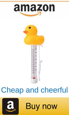 Yellow duck ice bath thermometer