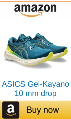 Asics Gel_Kayano men's running shoe with heel-to-toe drop