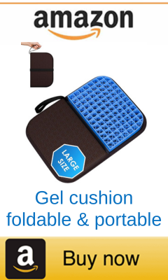 Gel foldable travel cushion